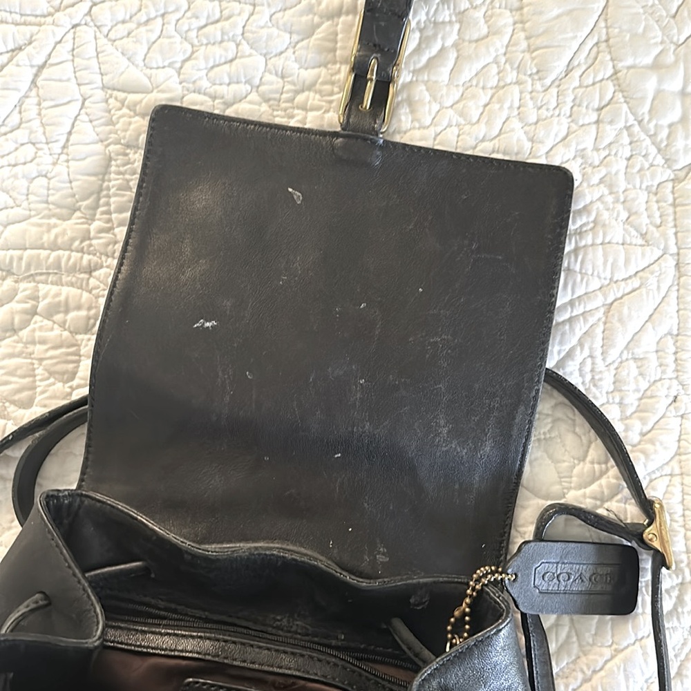 COACH Vintage 90’s Y2K Hampton Legacy Backpack Black - Picture 5 of 11